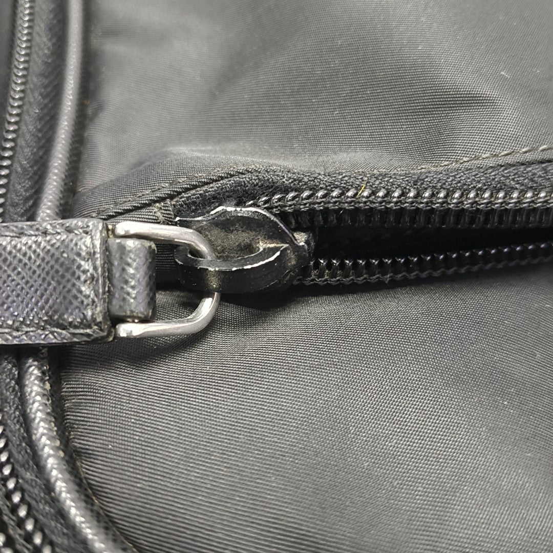 Nylon Shoulder Bag Black