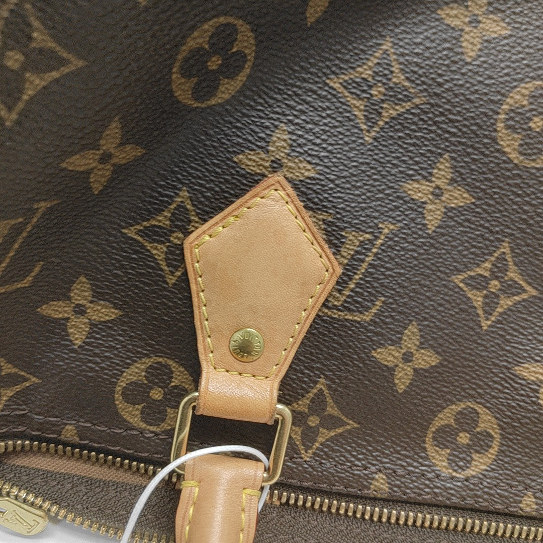 SPEEDY 30 Monogram Coated Canvas Brown
