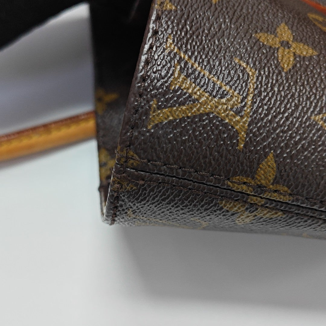 RASPAIL PM Monogram Coated Canvas Brown