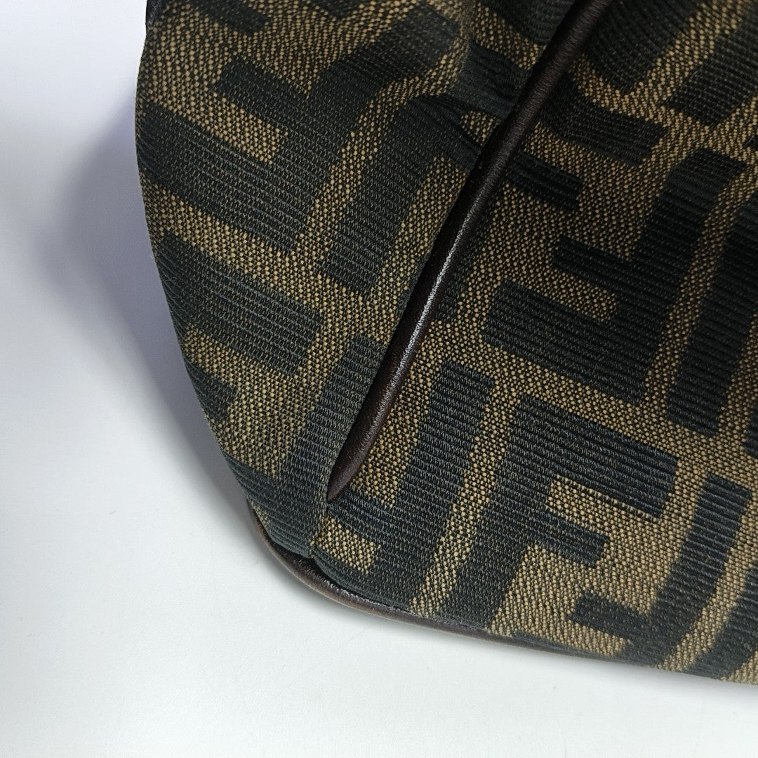 Canvas Top Handle Bag Brown