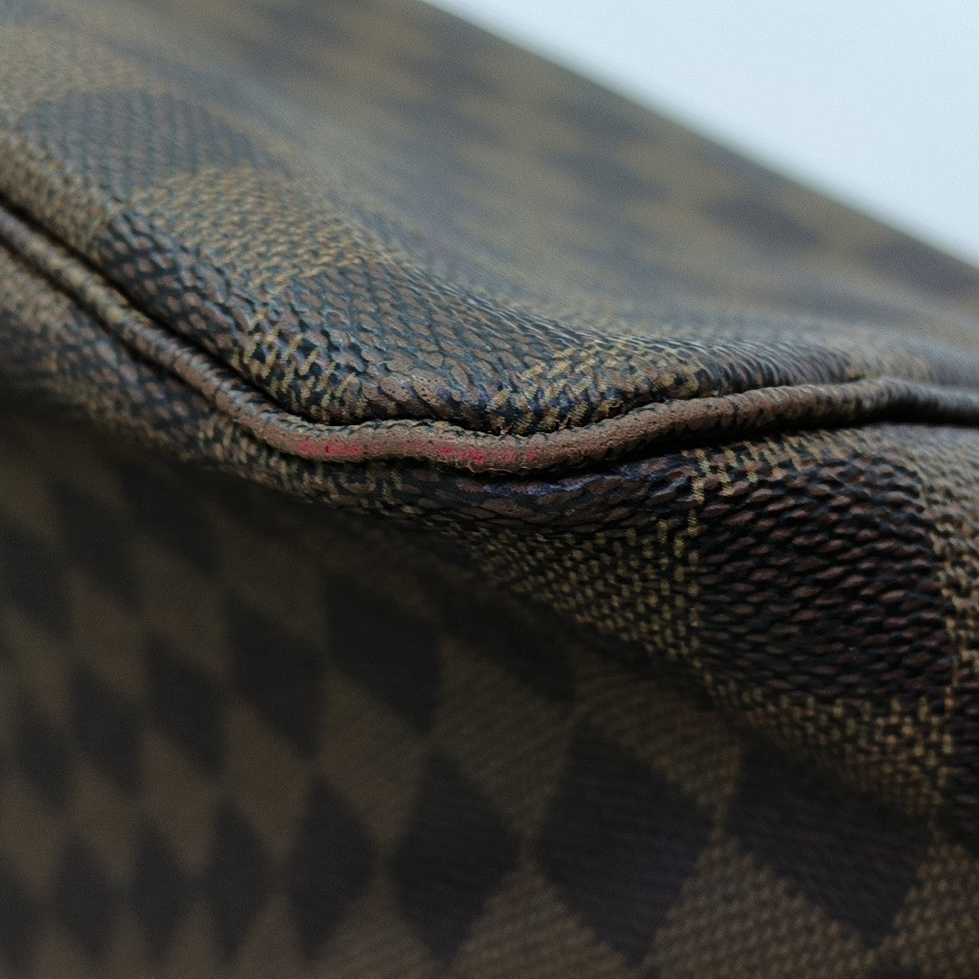 NEVERFULL GM Damier Ebene Coated Canvas Brown