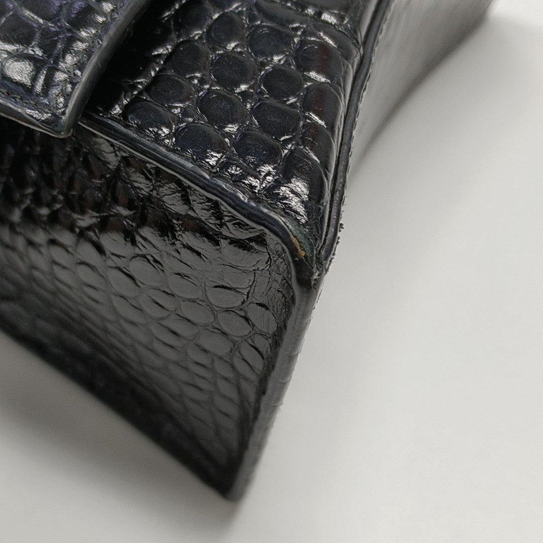 Hourglass S Calfskin Black
