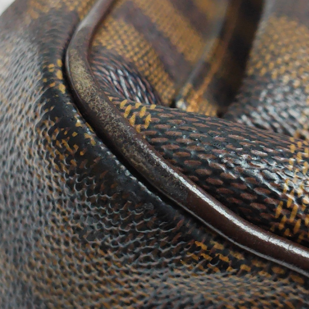 UZES Damier Ebene Coated Canvas Brown