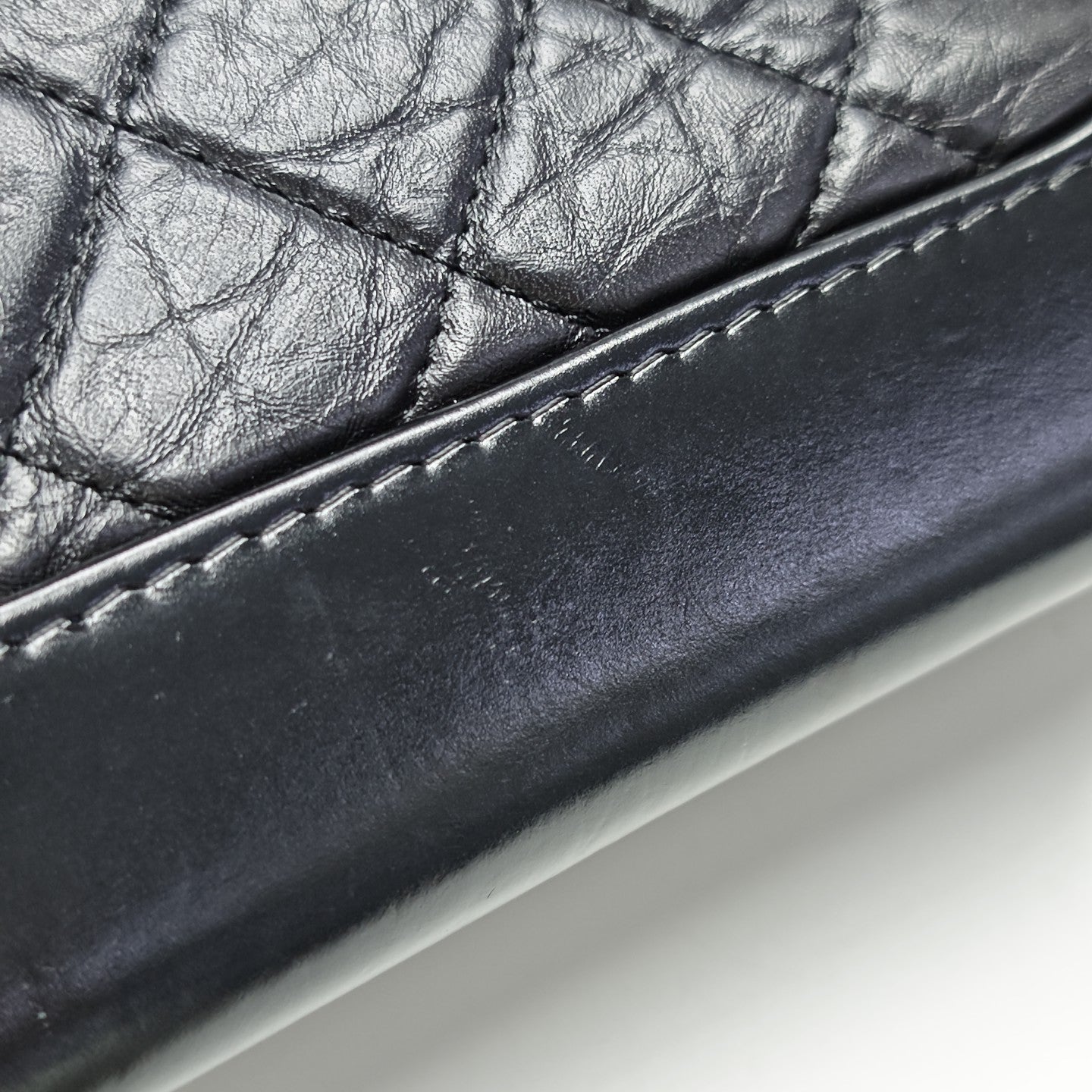 GABRIELLE Small Quilted Calfskin Black