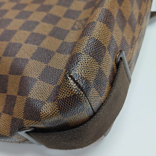 BROOKLYN MM Damier Ebene Coated Canvas Brown