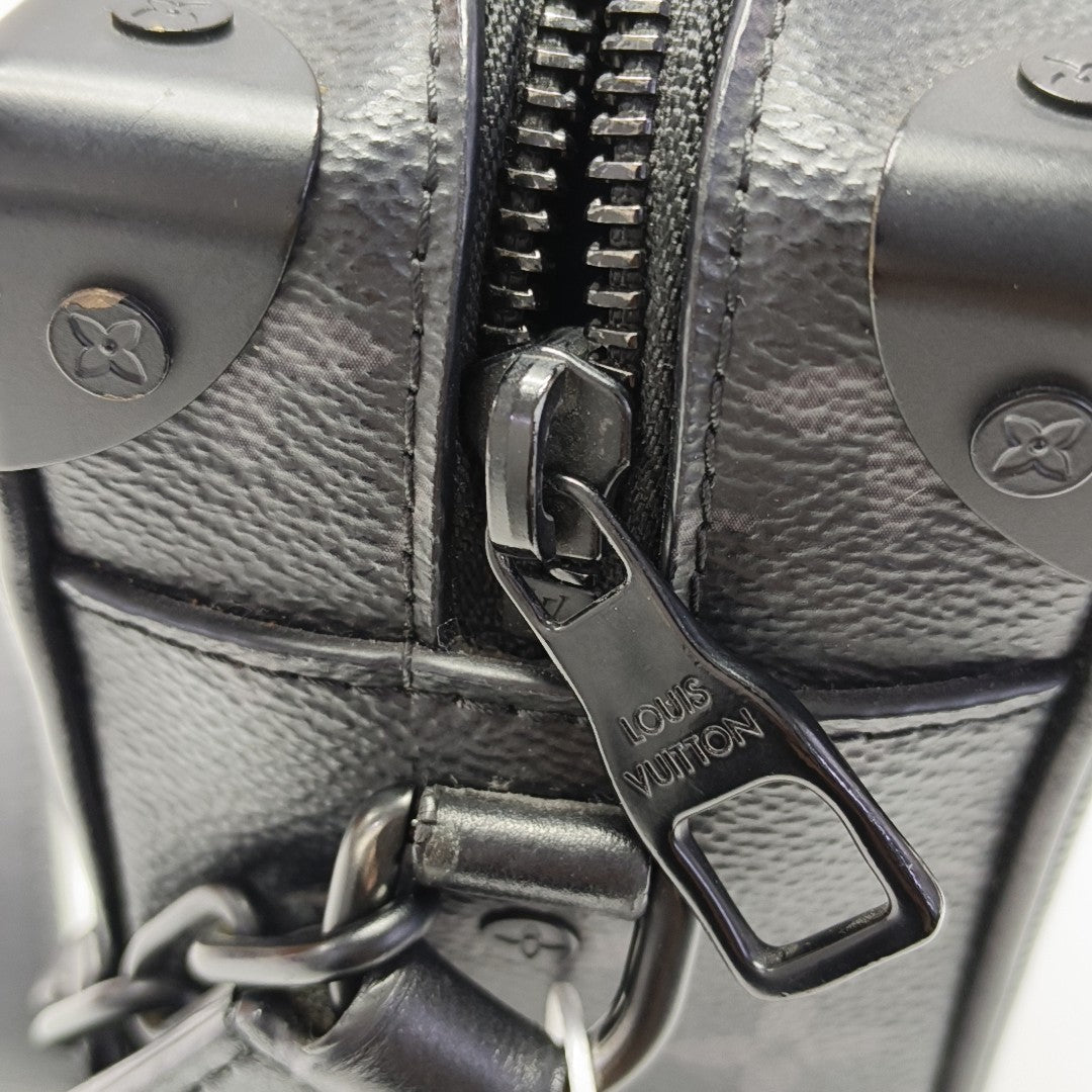 SOFT TRUNK Mini Monogram Coated Canvas Black