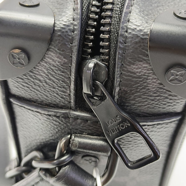 SOFT TRUNK Mini Monogram Coated Canvas Black