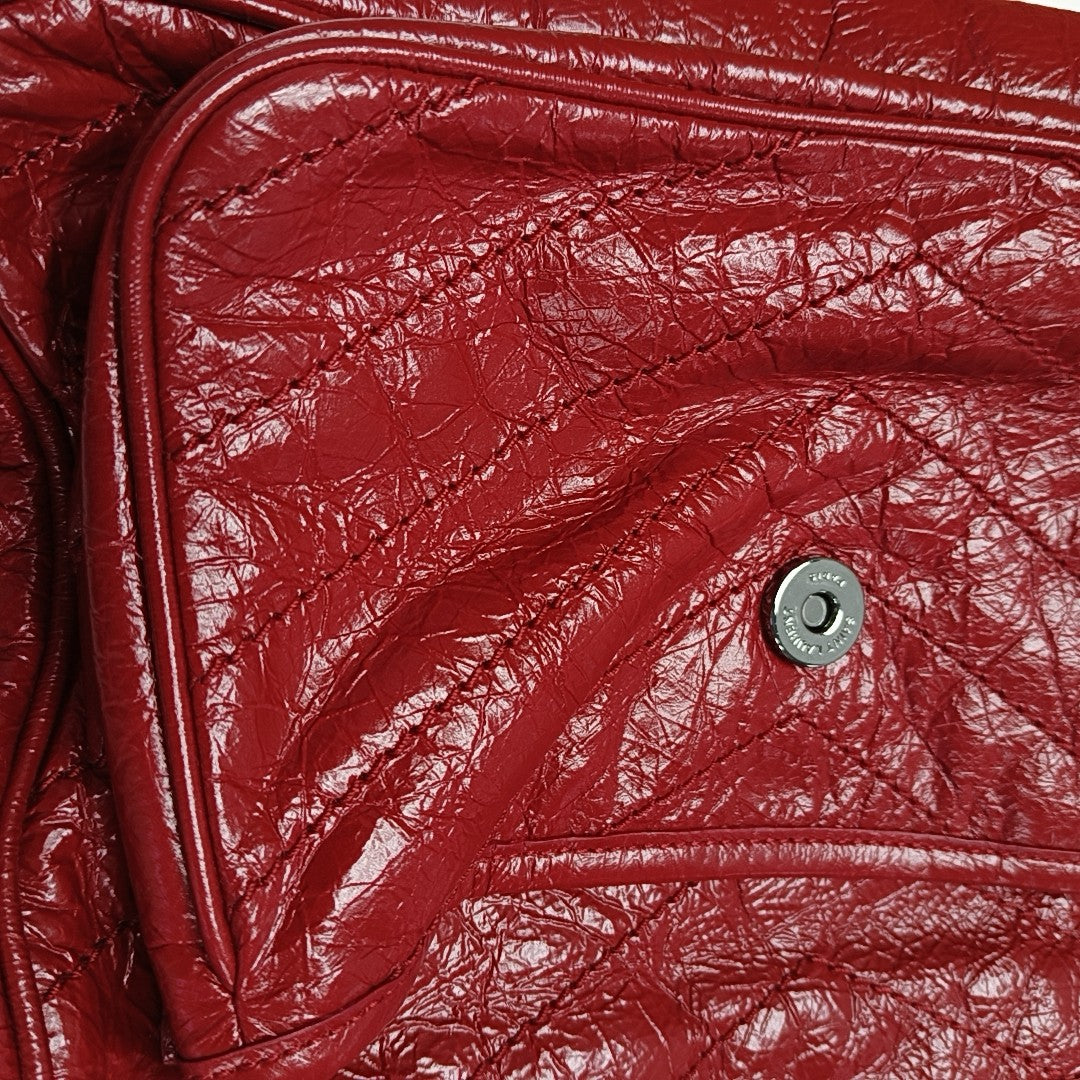 NIKI Medium Quilted Calfskin Red
