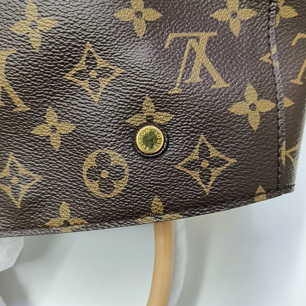 MONTAIGNE Monogram Coated Canvas Brown