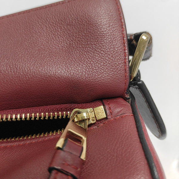 Puzzle Small Calfskin Red