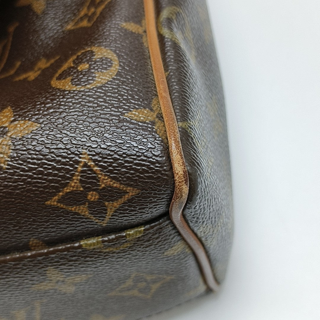 VALMY Monogram Coated Canvas Brown