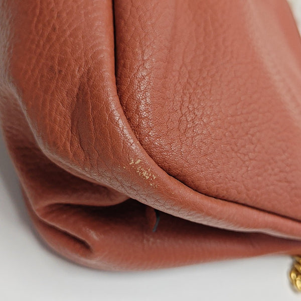 Calfskin Shoulder Bag Orange