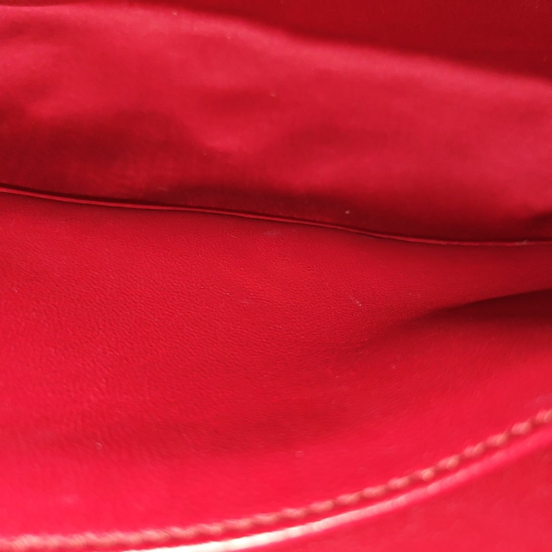Crystal Quilted Lambskin Red