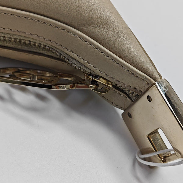 Calfskin Top Handle Bag Beige
