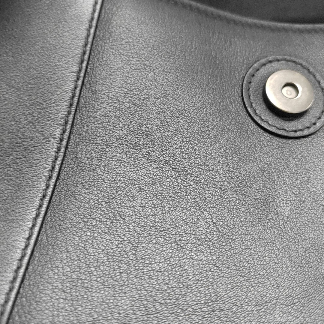 Downtown Small Quilted Calfskin Black