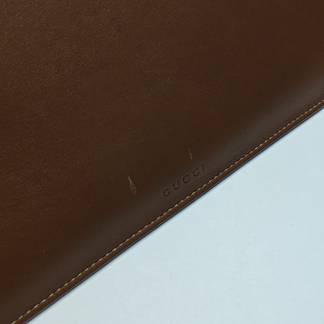 Coated Canvas Clutch Black