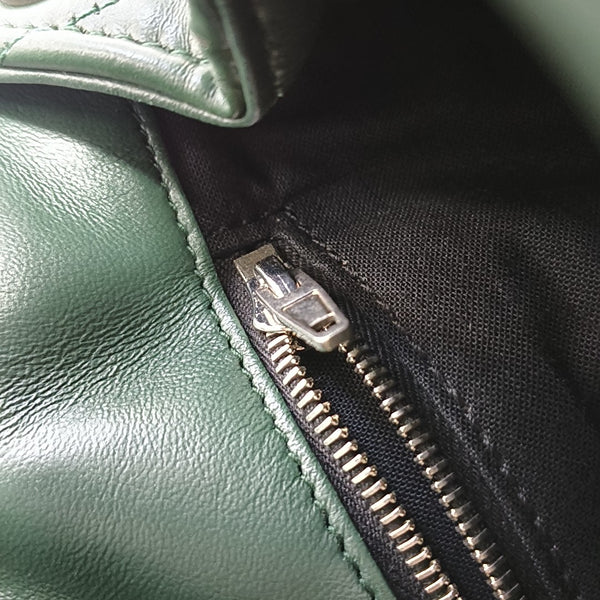 B. Quilted Calfskin Green