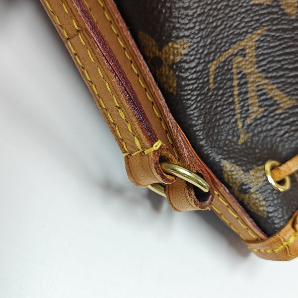 NÉONOÉ Nano Monogram Coated Canvas Brown