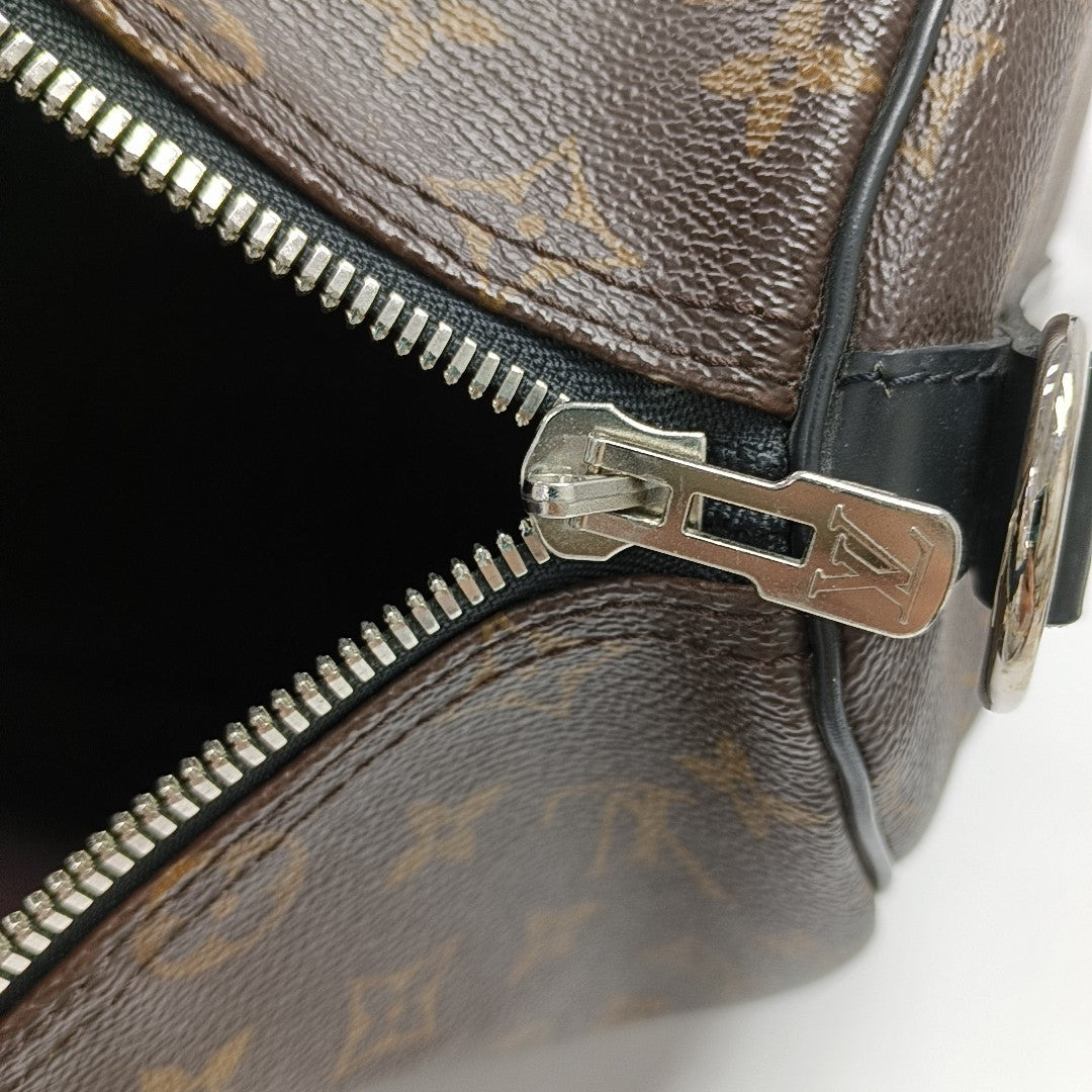 KEEPALL 45 Monogram Coated Canvas Brown