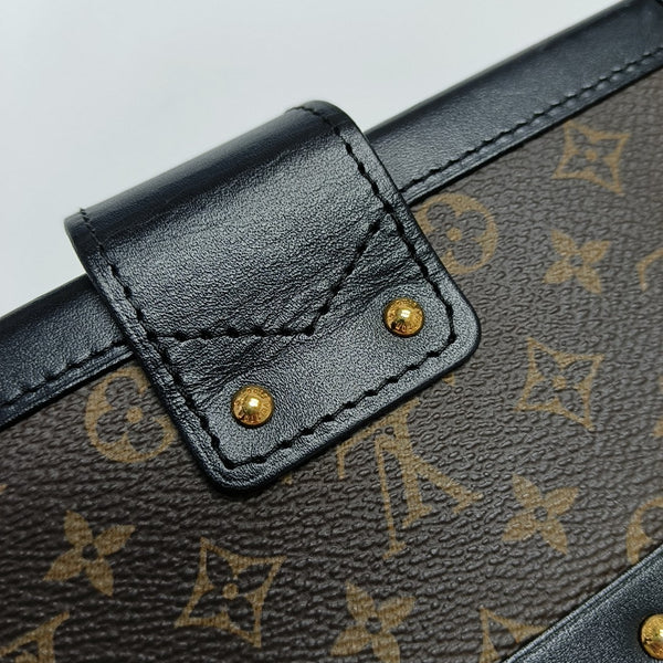 PETITE MALLE Monogram Coated Canvas Brown