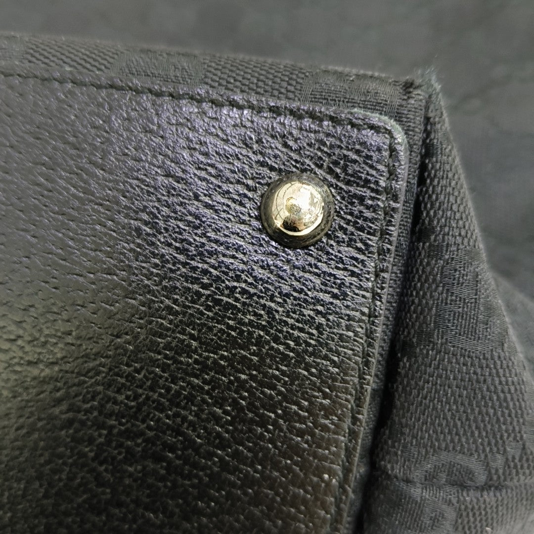 Monogram Canvas Tote Bag Black