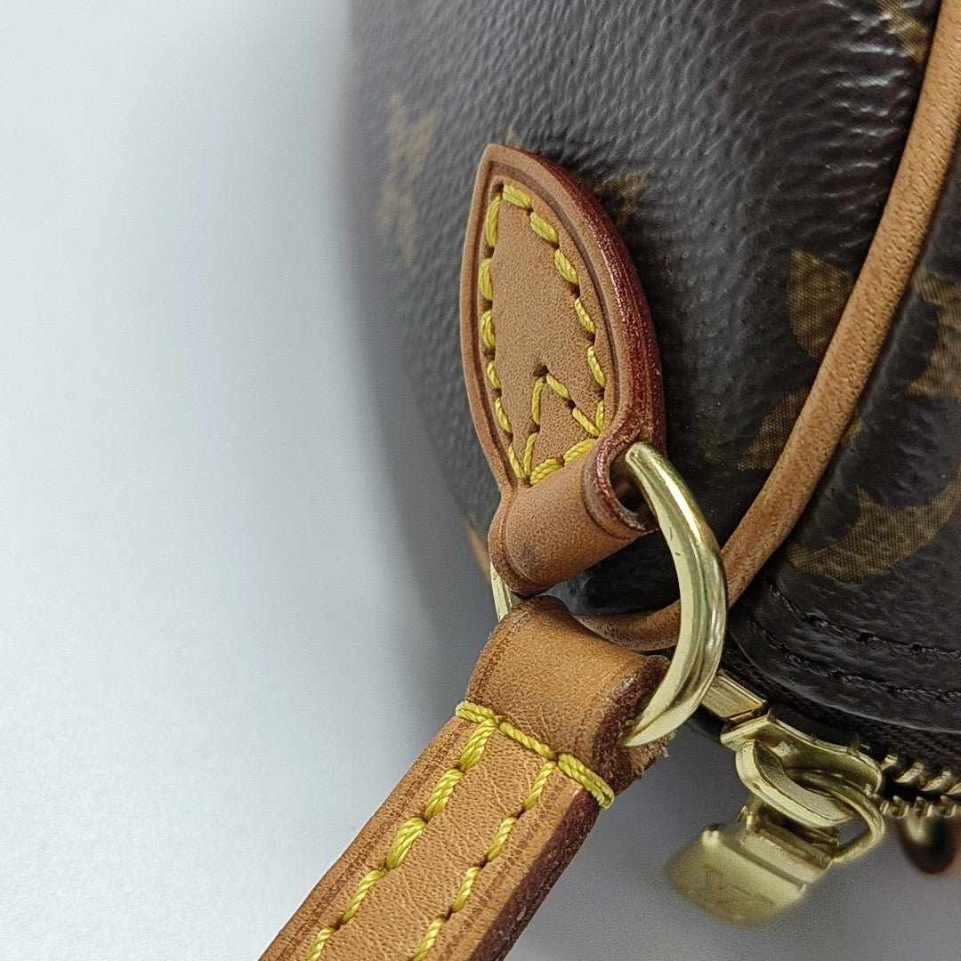 SPEEDY Nano Monogram Coated Canvas Brown