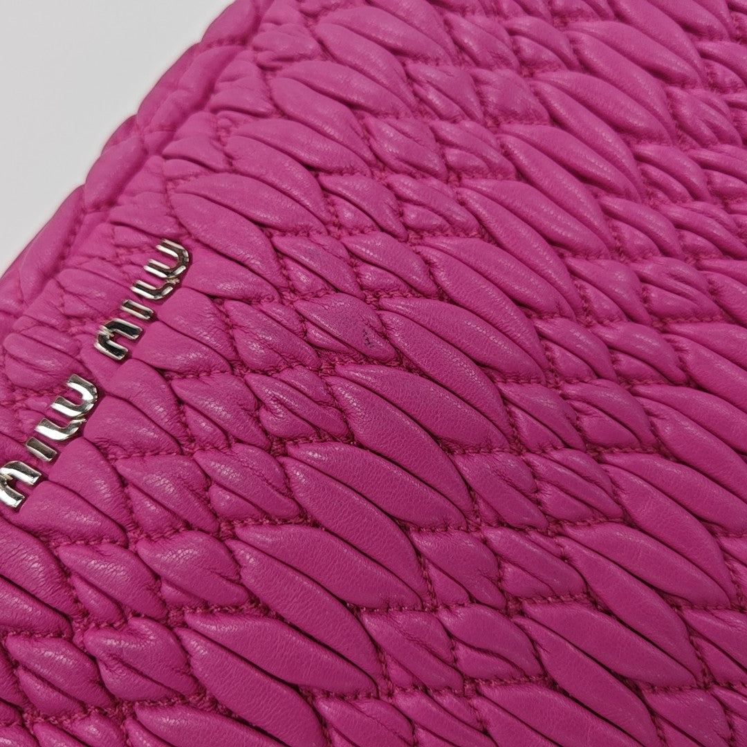 Crystal Quilted Lambskin Red