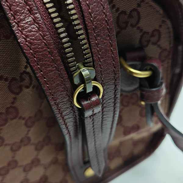 Monogram Canvas Shoulder Bag Red
