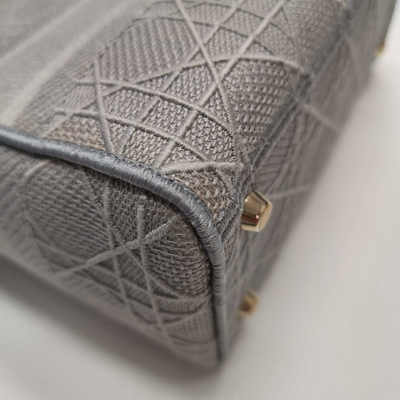 Lady D-Lite Cannage Canvas Gray