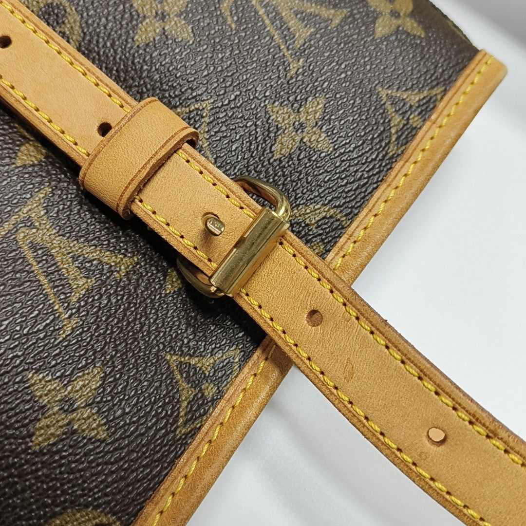 BUCKET GM Monogram Coated Canvas Brown