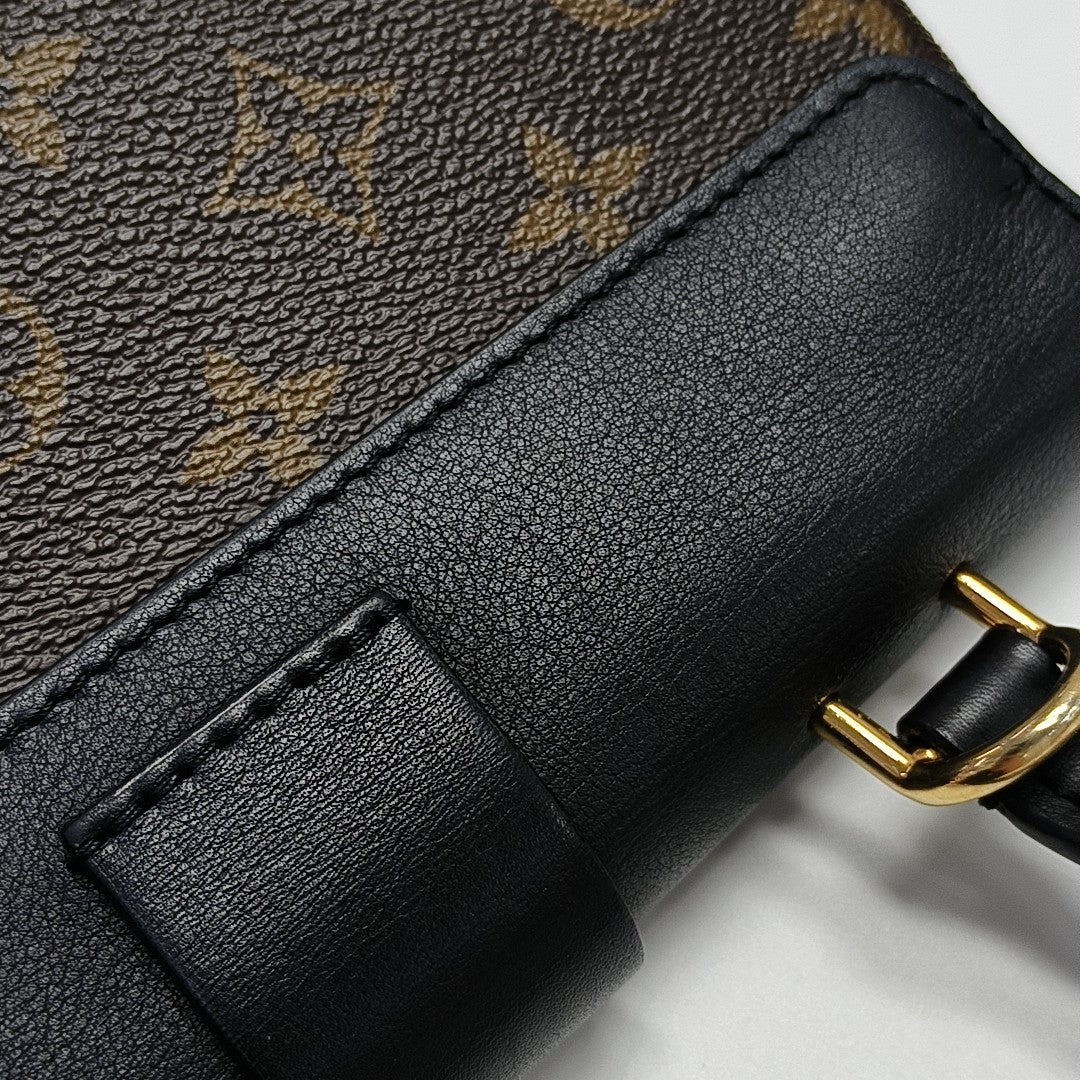 LOCKY BB Monogram Coated Canvas Brown