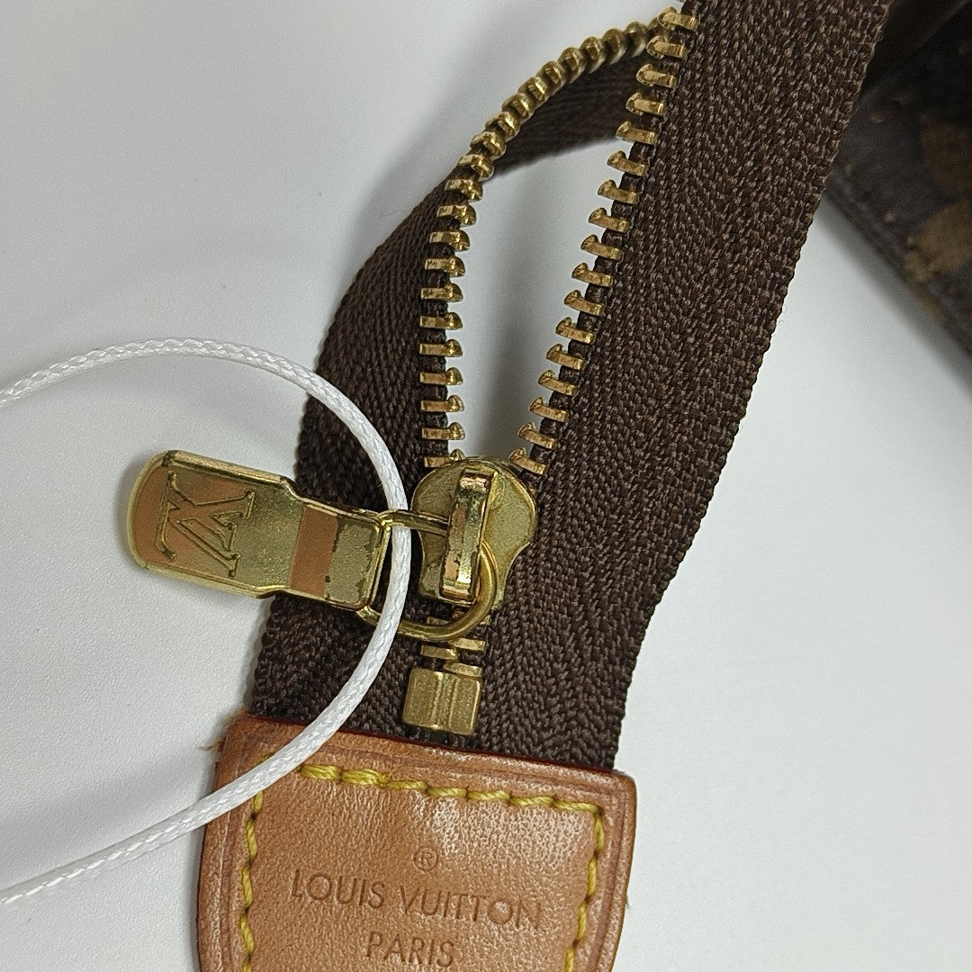 TOILET POCKET 19 Monogram Coated Canvas Brown