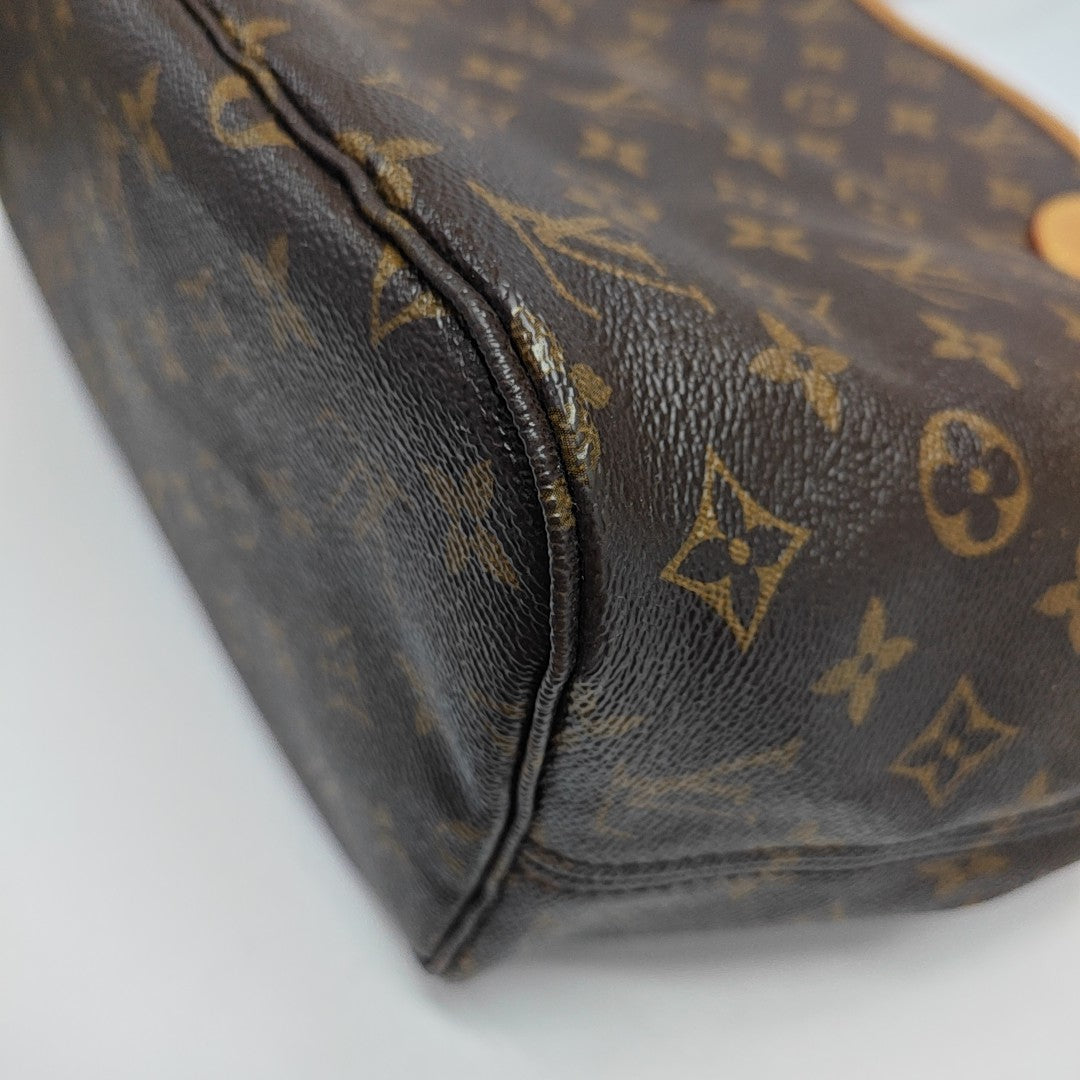 NEVERFULL MM Monogram Coated Canvas Brown