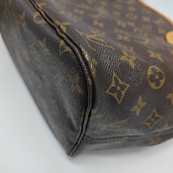 NEVERFULL MM Monogram Coated Canvas Brown