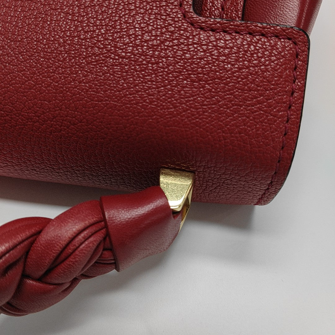 Calfskin Shoulder Bag Red