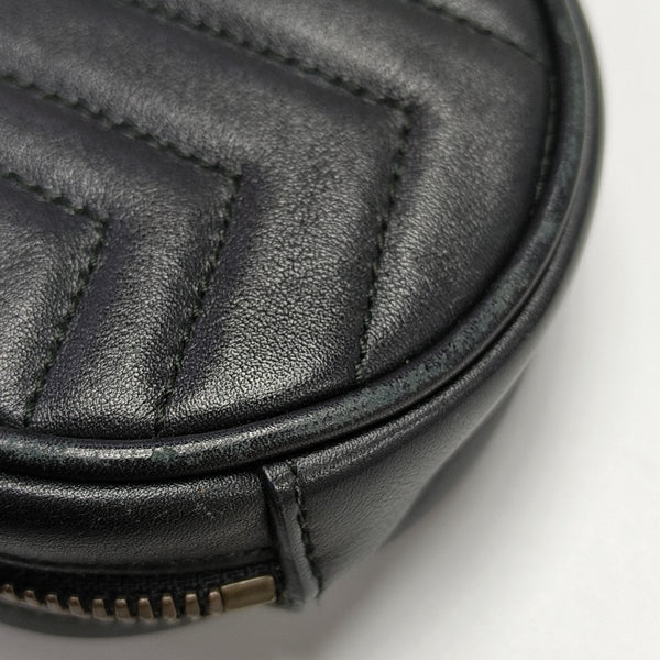 GG Marmont Super Mini Quilted Calfskin Black