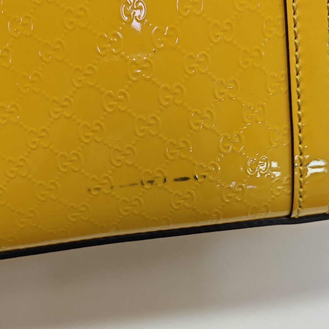 Microguccissima Patent Leather Yellow