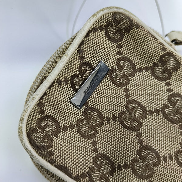 Monogram Canvas Clutch Beige