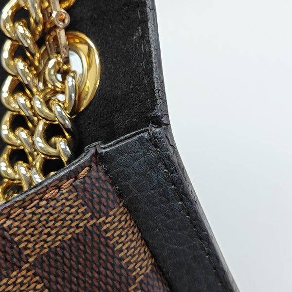 WIGHT Damier Ebene Coated Canvas Brown