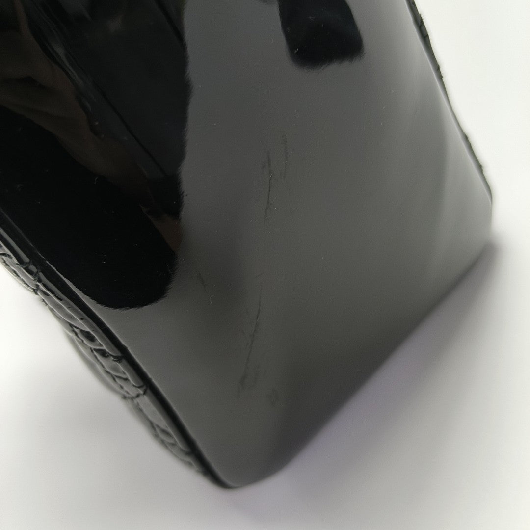 Lady Dior Medium Cannage Patent Leather Black