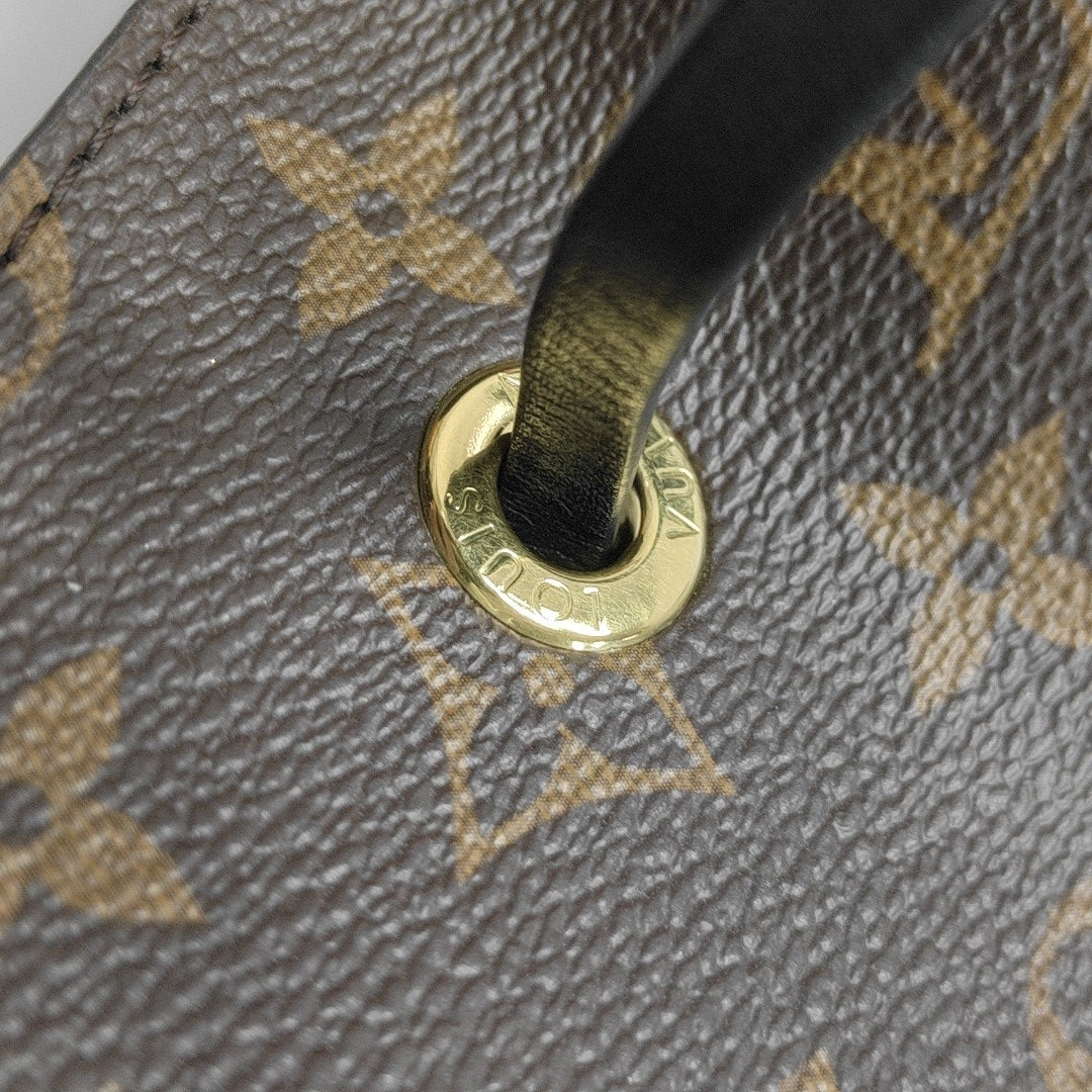 NÉONOÉ MM Monogram Coated Canvas Brown