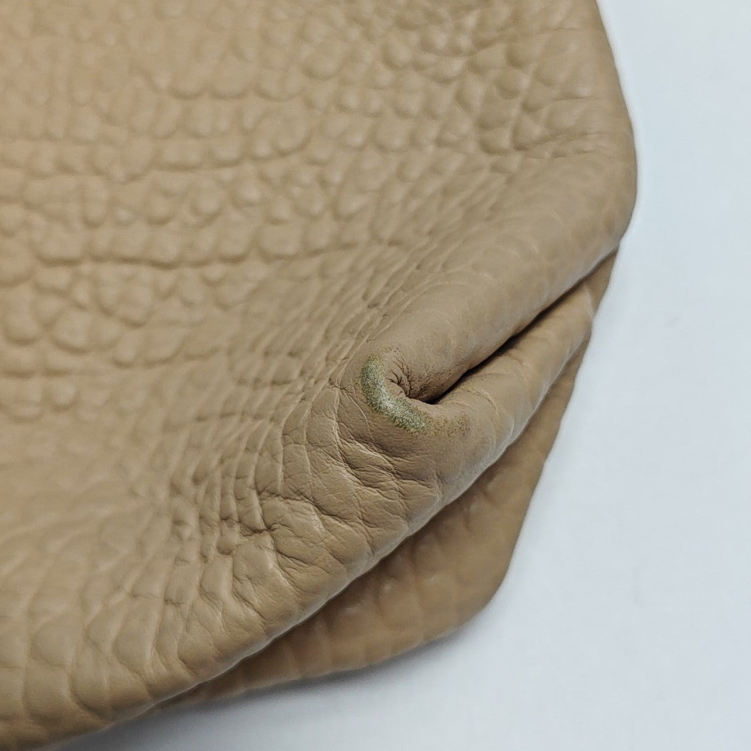 Calfskin Shoulder Bag Beige