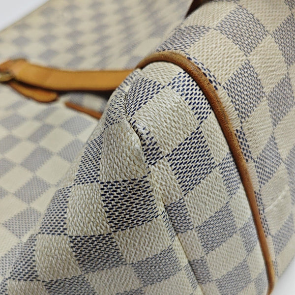 TOTALLY MM Damier Azur Coated Canvas White