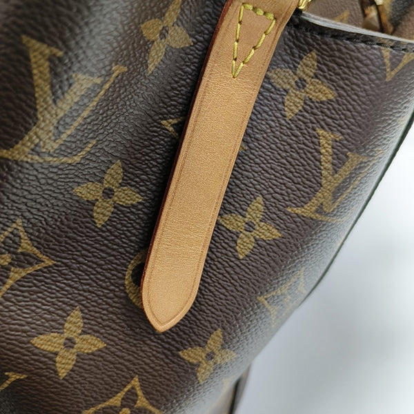 MONTAIGNE MM Monogram Coated Canvas Brown