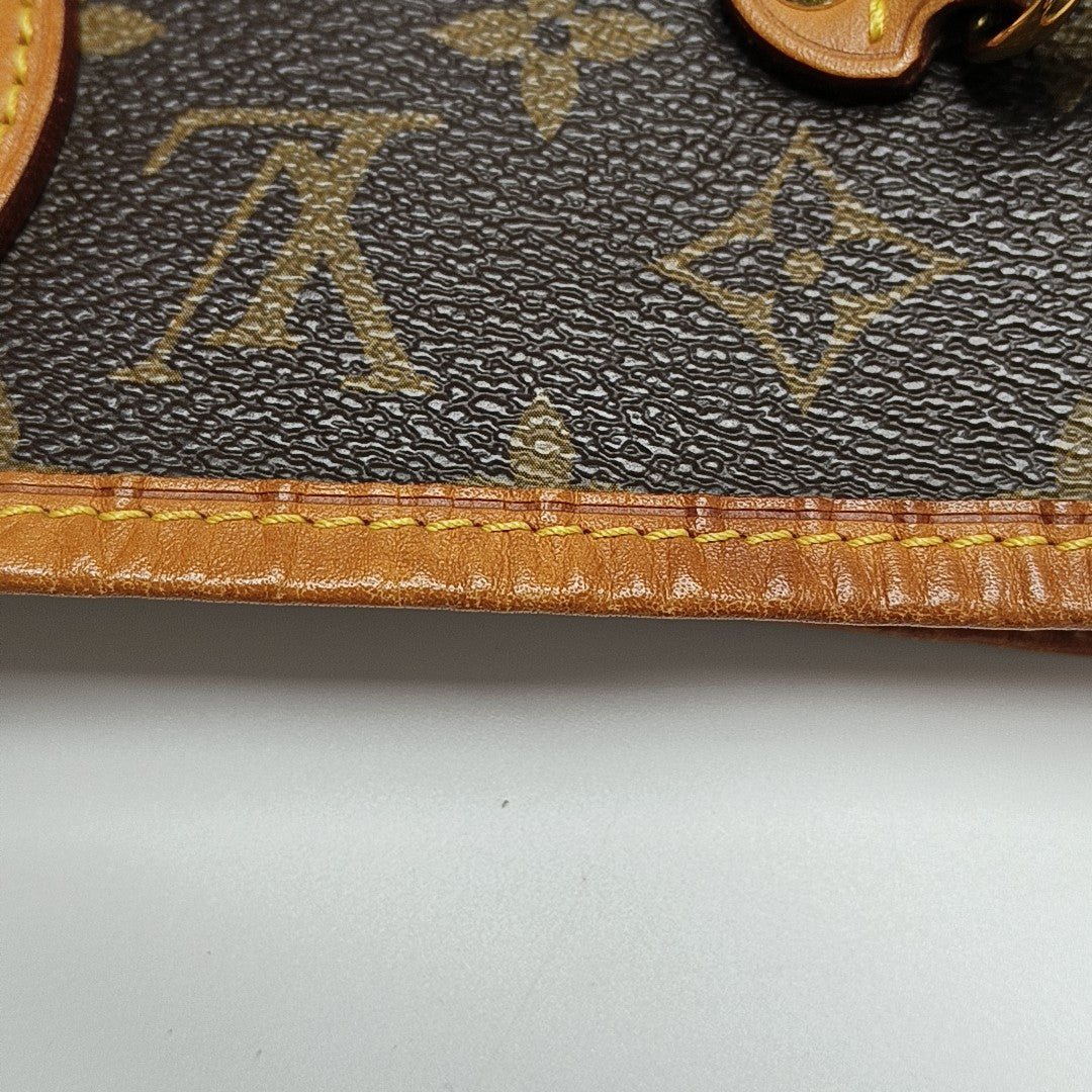 NEVERFULL MM Monogram Coated Canvas Brown