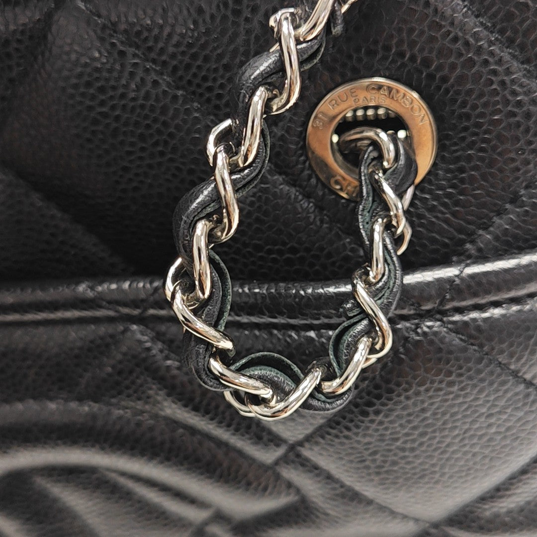 CC TIMELESS SOFT Quilted Grained Calfskin Black