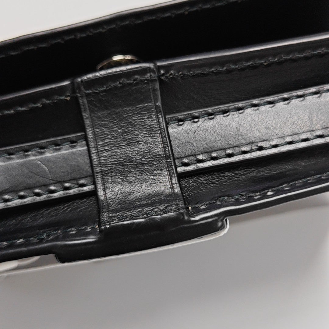 Calfskin Shoulder Bag Black