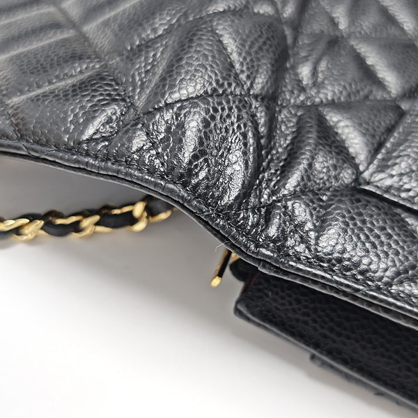 WOC Quilted Grained Calfskin Black