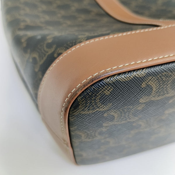 TRIOMPHE CANVAS Small Coated Canvas Brown