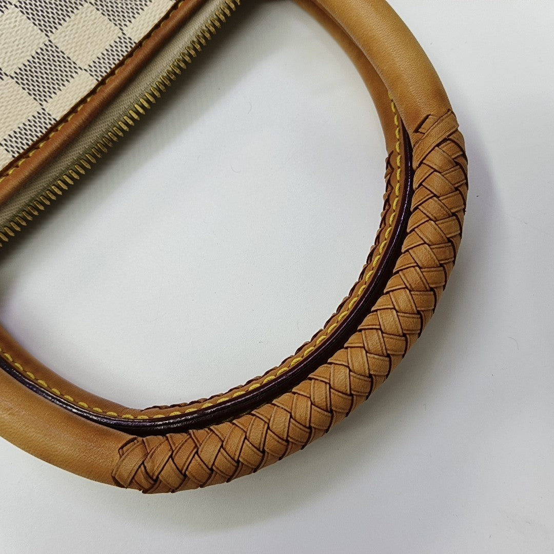 RIVIERA PM Damier Azur Coated Canvas White